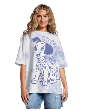 Playera manga corta Lucky cuello redondo para mujer