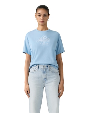 Playera manga corta Levi's cuello redondo para mujer