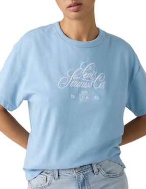 Playera manga corta Levi's cuello redondo para mujer