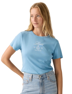 Playera manga corta Levi's cuello redondo para mujer
