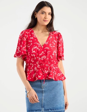 Blusa Levi's manga corta para mujer