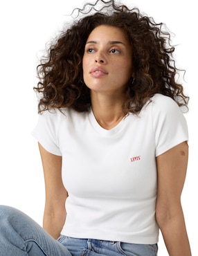 Playera manga corta Levi's cuello redondo para mujer