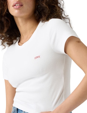 Playera manga corta Levi's cuello redondo para mujer