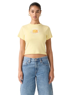 Playera manga corta Levi's cuello redondo para mujer