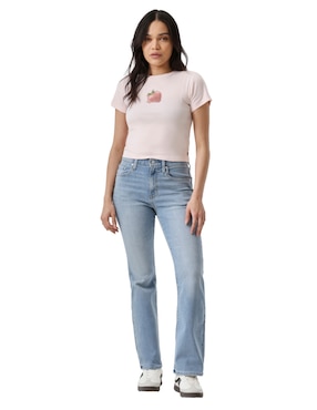 Playera manga corta Levi's cuello redondo para mujer