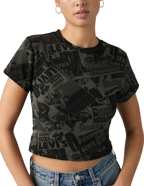 Playera manga corta Levi's cuello redondo para mujer