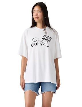 Playera manga corta Levi's cuello redondo para mujer