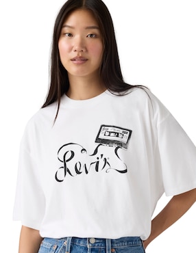 Playera manga corta Levi's cuello redondo para mujer