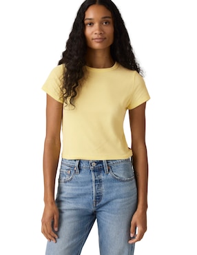 Playera manga corta Levi's cuello redondo para mujer