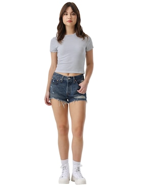 Playera manga corta Levi's cuello redondo para mujer