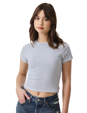 Playera manga corta Levi's cuello redondo para mujer