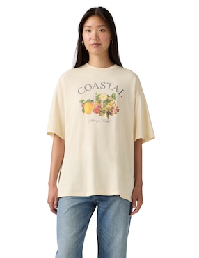 Playera manga corta Levi's cuello redondo para mujer