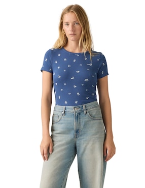 Playera manga corta Levi's cuello redondo para mujer