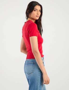 Playera manga corta Levi's cuello redondo para mujer