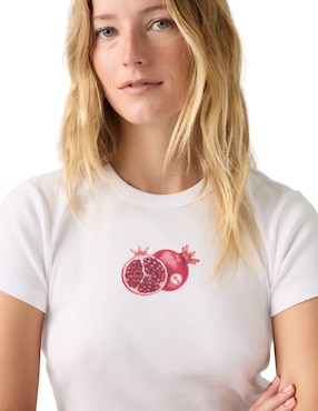 Playera manga corta Levi's cuello redondo para mujer
