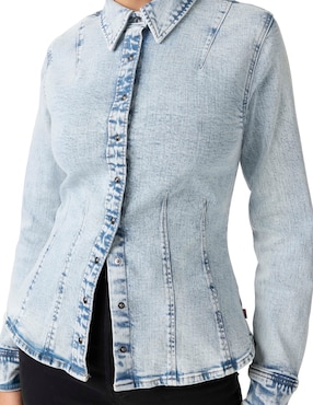 Blusa camisera Levi's manga larga para mujer
