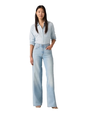 Jeans wide leg cintura levi's 728 para mujer