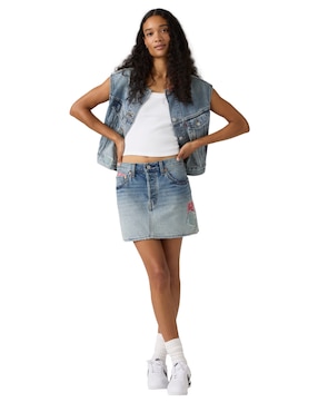 Falda midi Levi's a la cintura