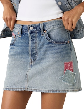 Falda midi Levi's a la cintura