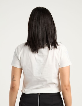 Playera manga corta Biography cuello redondo para mujer