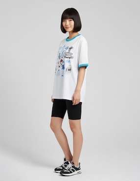 Playera manga corta Wall-e cuello redondo para mujer