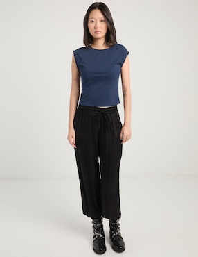 Blusa Coffee Bean manga corta para mujer