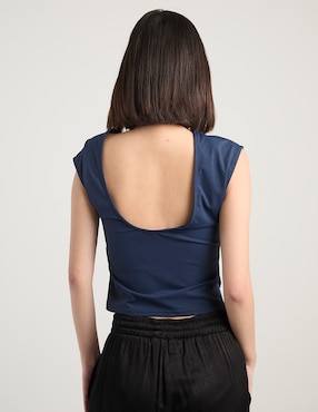 Blusa Coffee Bean manga corta para mujer