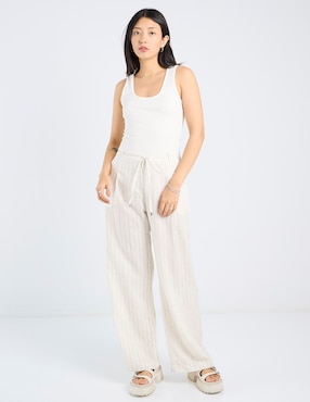 Jumpsuit Coffee Bean de algodón casual para mujer