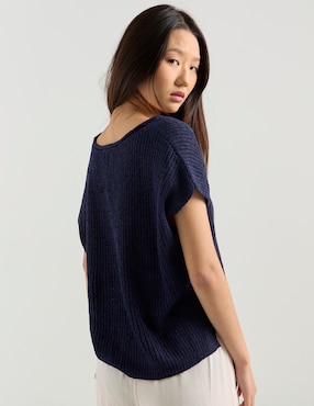 Blusa Coffee Bean manga corta para mujer