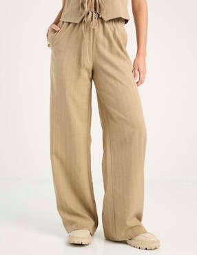 Pantalón easy pant Coffee Bean amplio para mujer