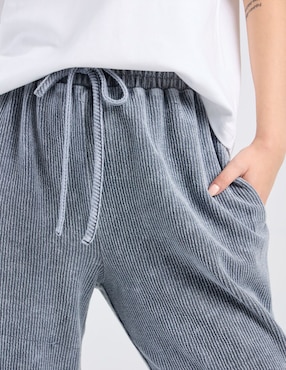 Pants wide leg Coffee Bean Juniors con jareta para mujer