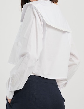 Blusa Coffee Bean manga larga para mujer