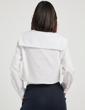 Blusa Coffee Bean manga larga para mujer