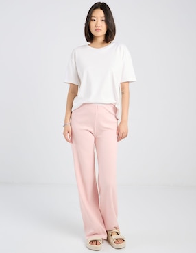 Pantalón relaxed Coffee Bean straight para mujer
