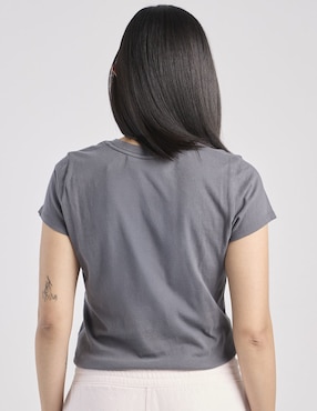 Playera manga corta Hollister cuello redondo para mujer