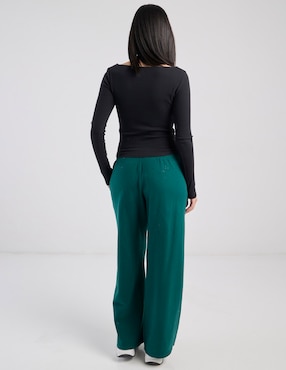 Pants amplio Hollister con elástico para mujer