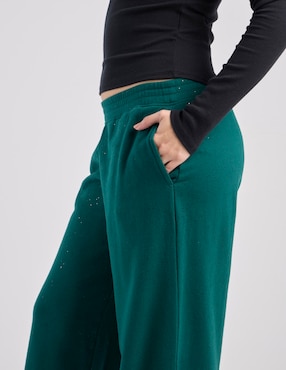 Pants amplio Hollister con elástico para mujer