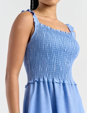 Vestido corto casual Coffee Bean para mujer