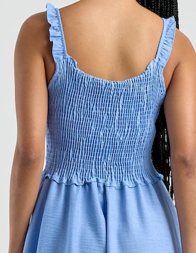 Vestido corto casual Coffee Bean para mujer