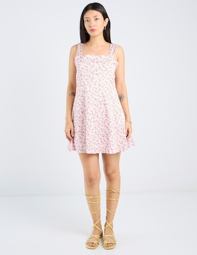 Vestido mini casual Coffee Bean para mujer