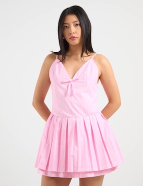 Vestido mini casual Coffee Bean para mujer