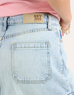 Falda midi Sexy Jeans de mezclilla a la cintura
