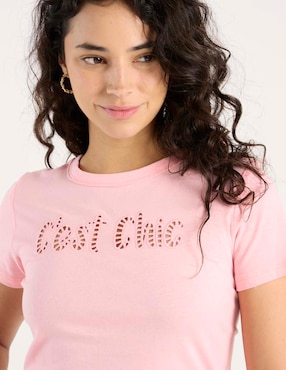 Playera manga corta Sexy Jeans cuello redondo para mujer