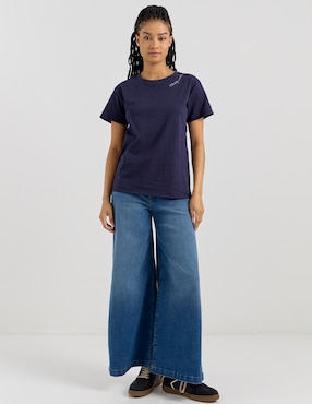 Playera manga corta Sexy Jeans cuello redondo para mujer