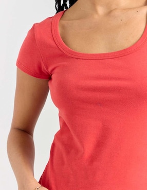 Playera manga corta Sexy Jeans cuello redondo para mujer