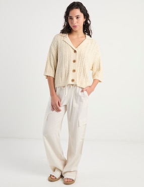 Blusa camisera That's It manga al codo para mujer
