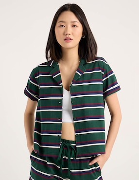 Blusa camisera That's It manga corta para mujer