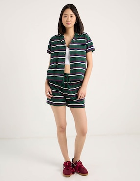 Blusa camisera That's It manga corta para mujer