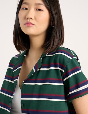 Blusa camisera That's It manga corta para mujer