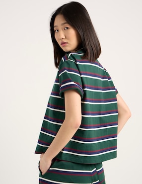 Blusa camisera That's It manga corta para mujer